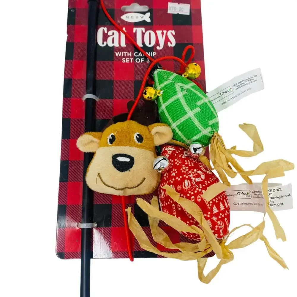 Meow Cat Toys with Catnip Set of 3 pet Toy